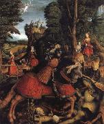 Leonhard Beck St George and the dragon painting